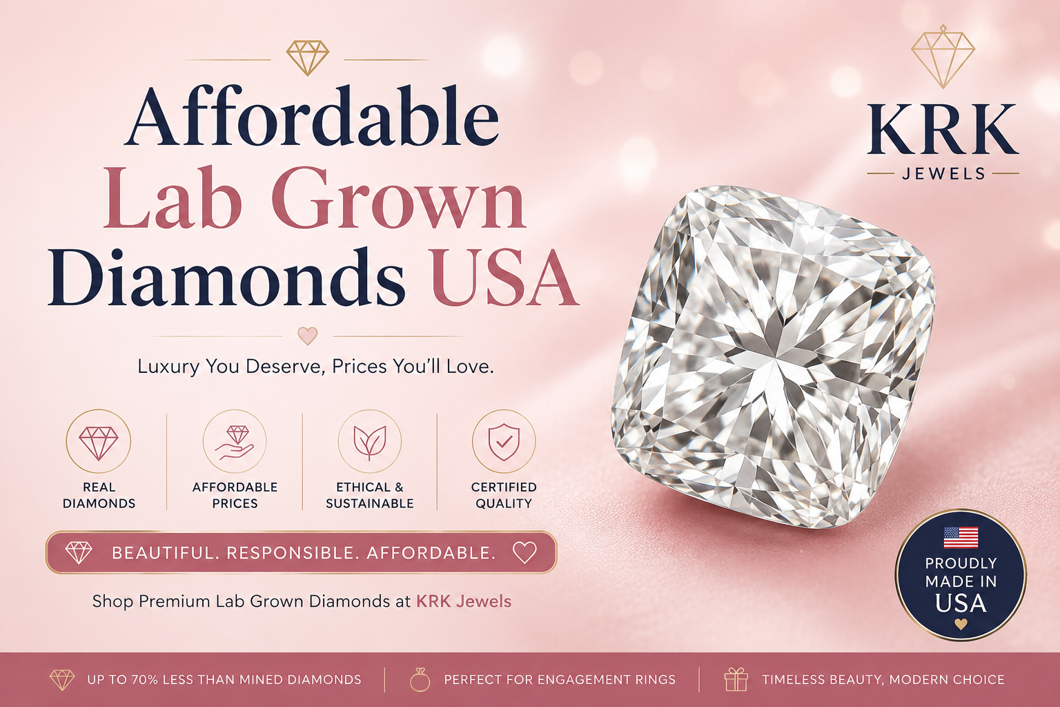 Affordable luxury lab-grown diamonds