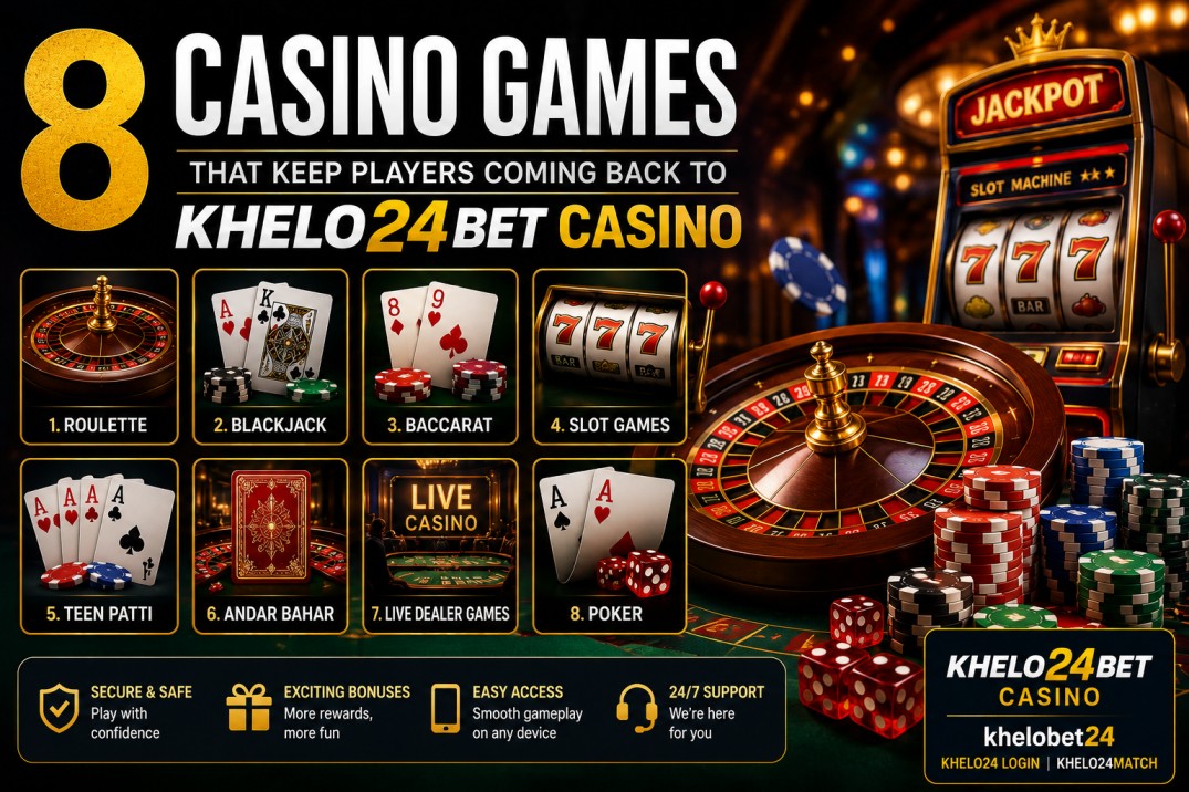 8 Casino Games That Keep Players Coming Back to Khelo24Bet Casino