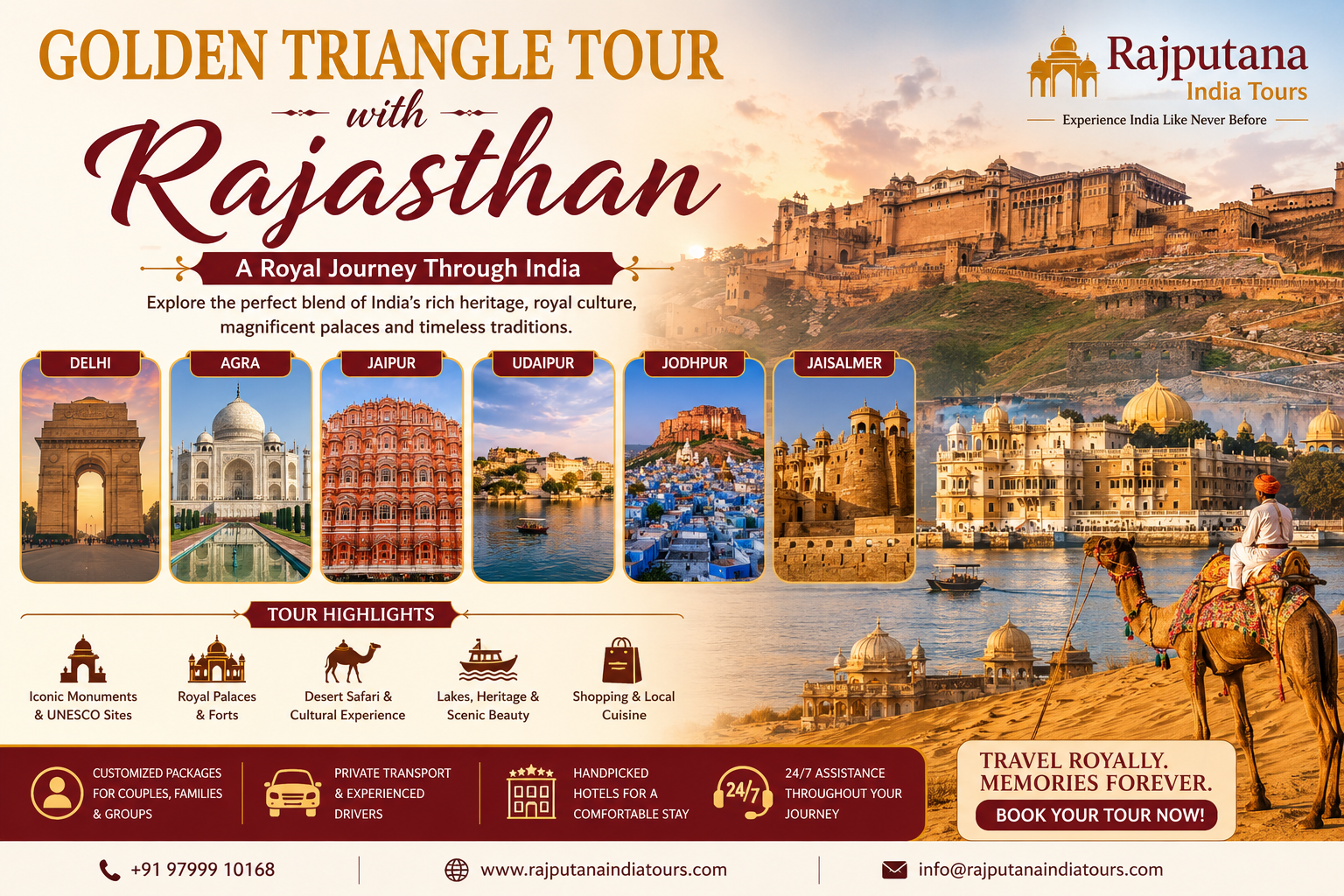 Golden Triangle Tour with Rajasthan