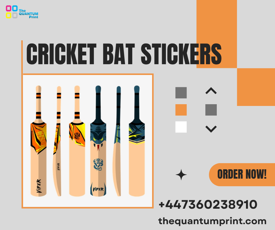 cricket bat sticker printing