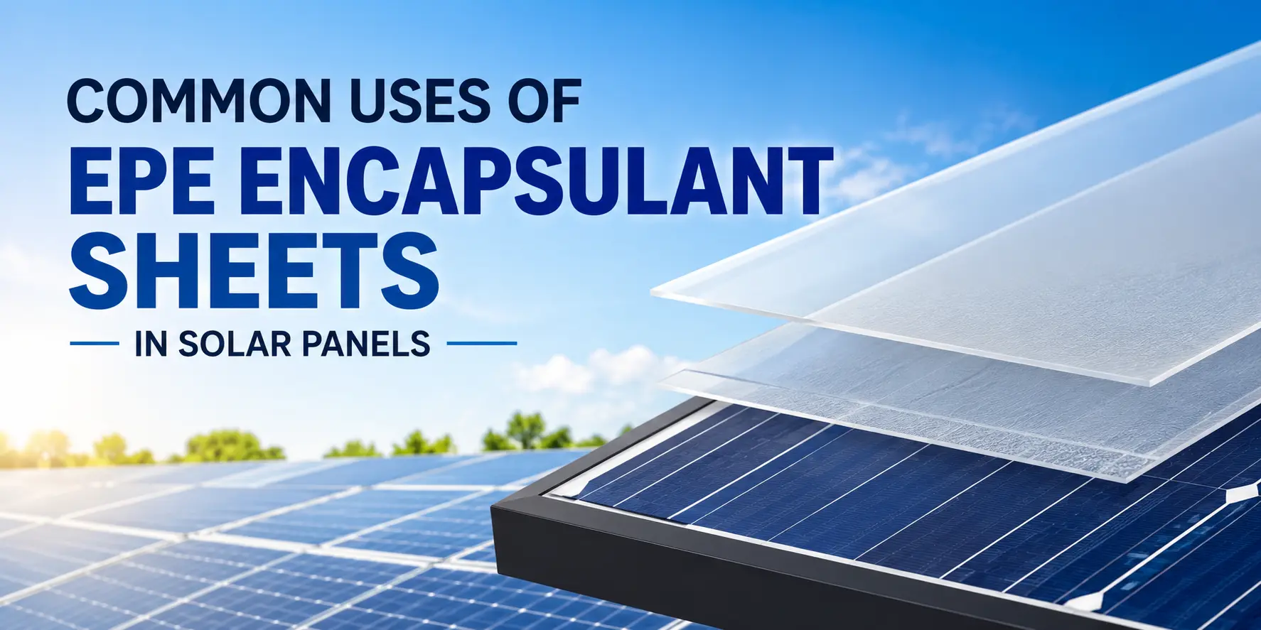 Common Uses of EPE Encapsulant Sheets in Solar Panels
