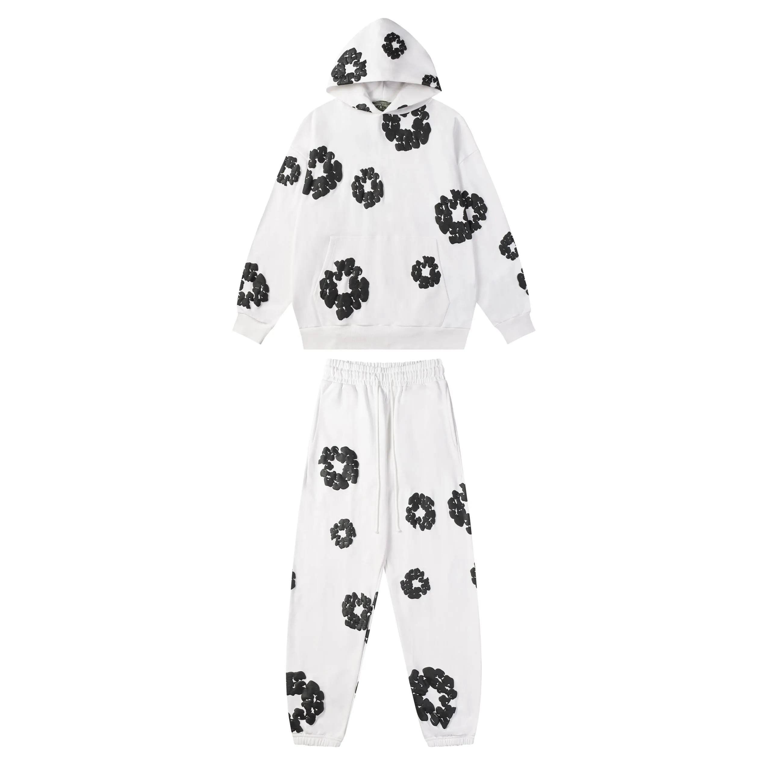 Denim-Tears-The-Cotton-Wreath-Black-Flowers-White-Tracksuit