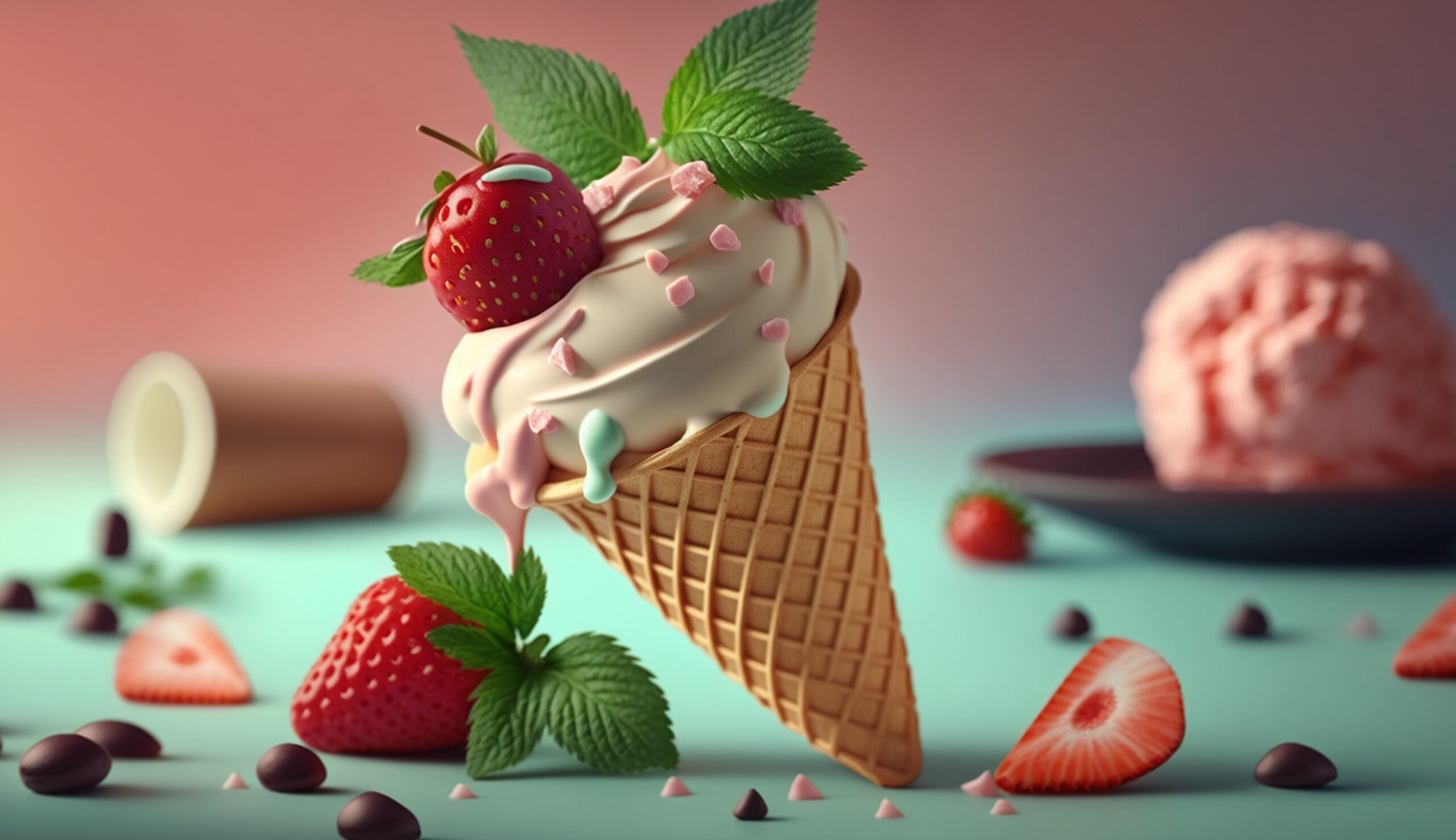 Strawberry Frozen Yogurt