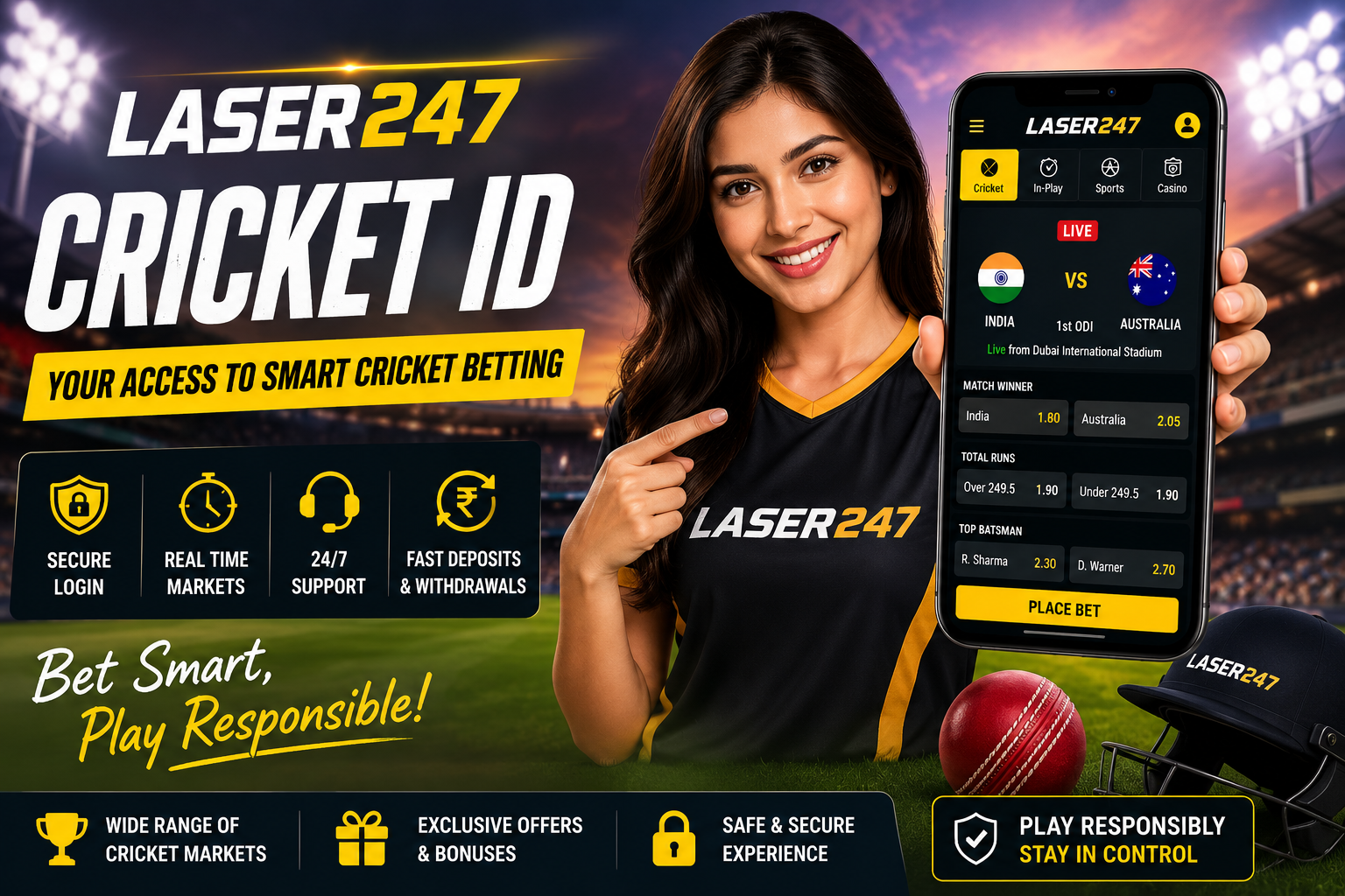 laser 247 cricket ID