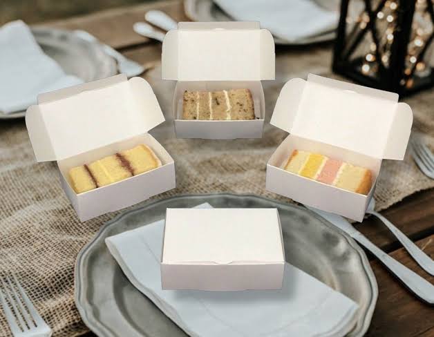 Custom cake slice boxes