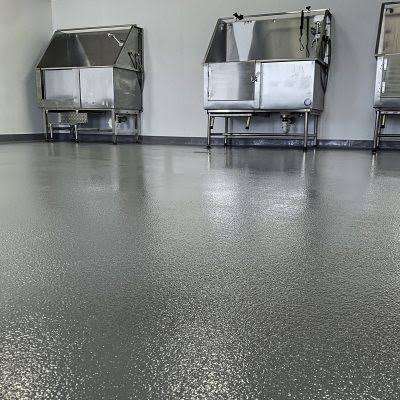 solid color epoxy floor