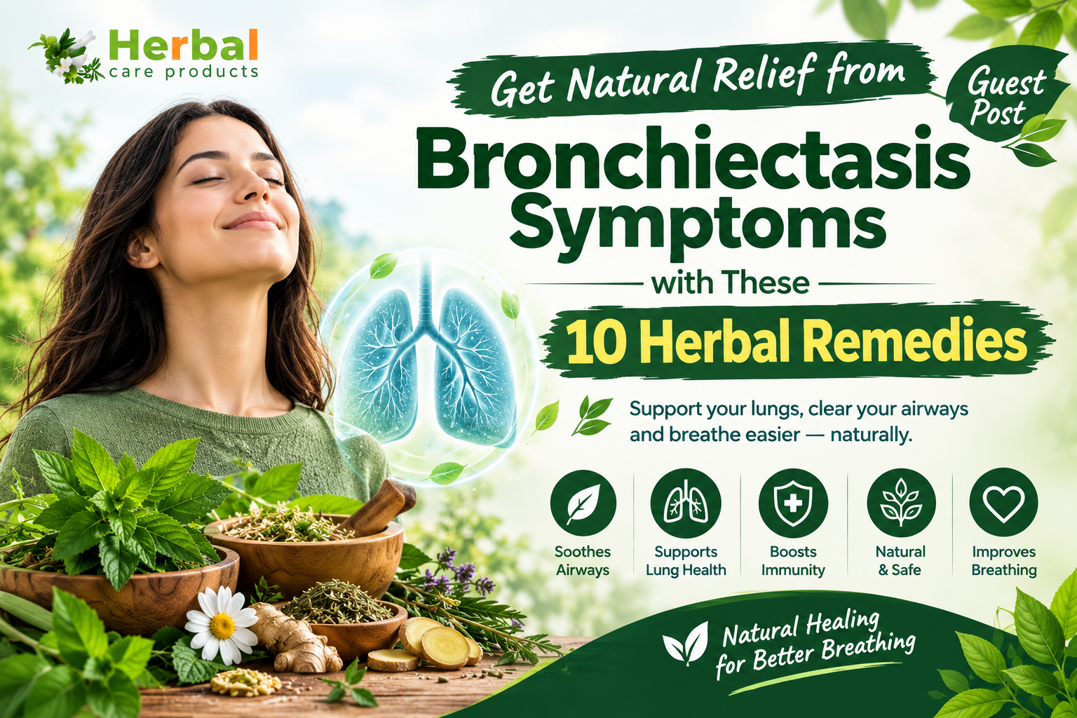 Natural Remedies for Bronchiectasis Symptoms with 10 herbal remedies