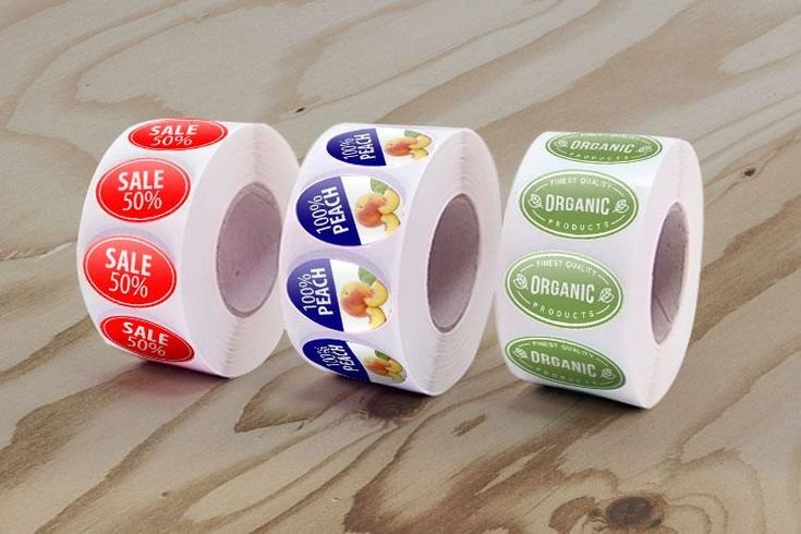 Custom Oval Roll Labels