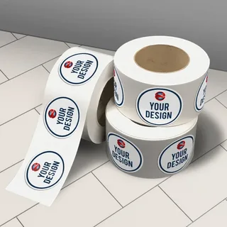 Custom Oval Roll Labels